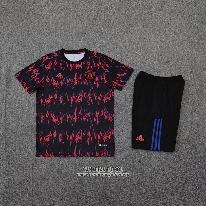Chandal del Manchester United Manga Corta 2022 Rojo - Pantalon Corto